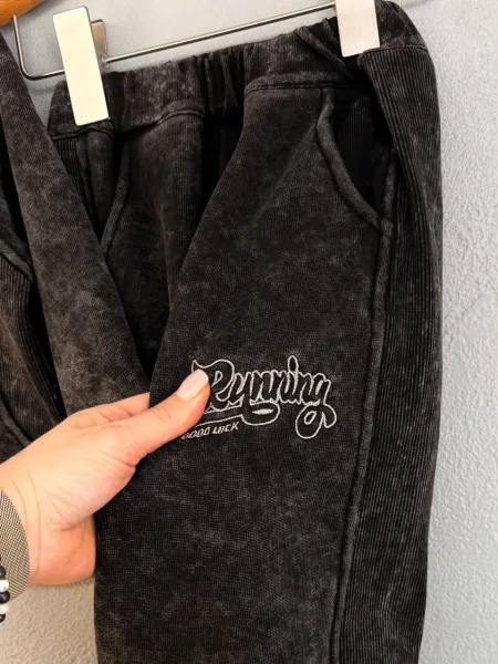 Костюм oversize утеплённый на велюре Unisex — фото 8