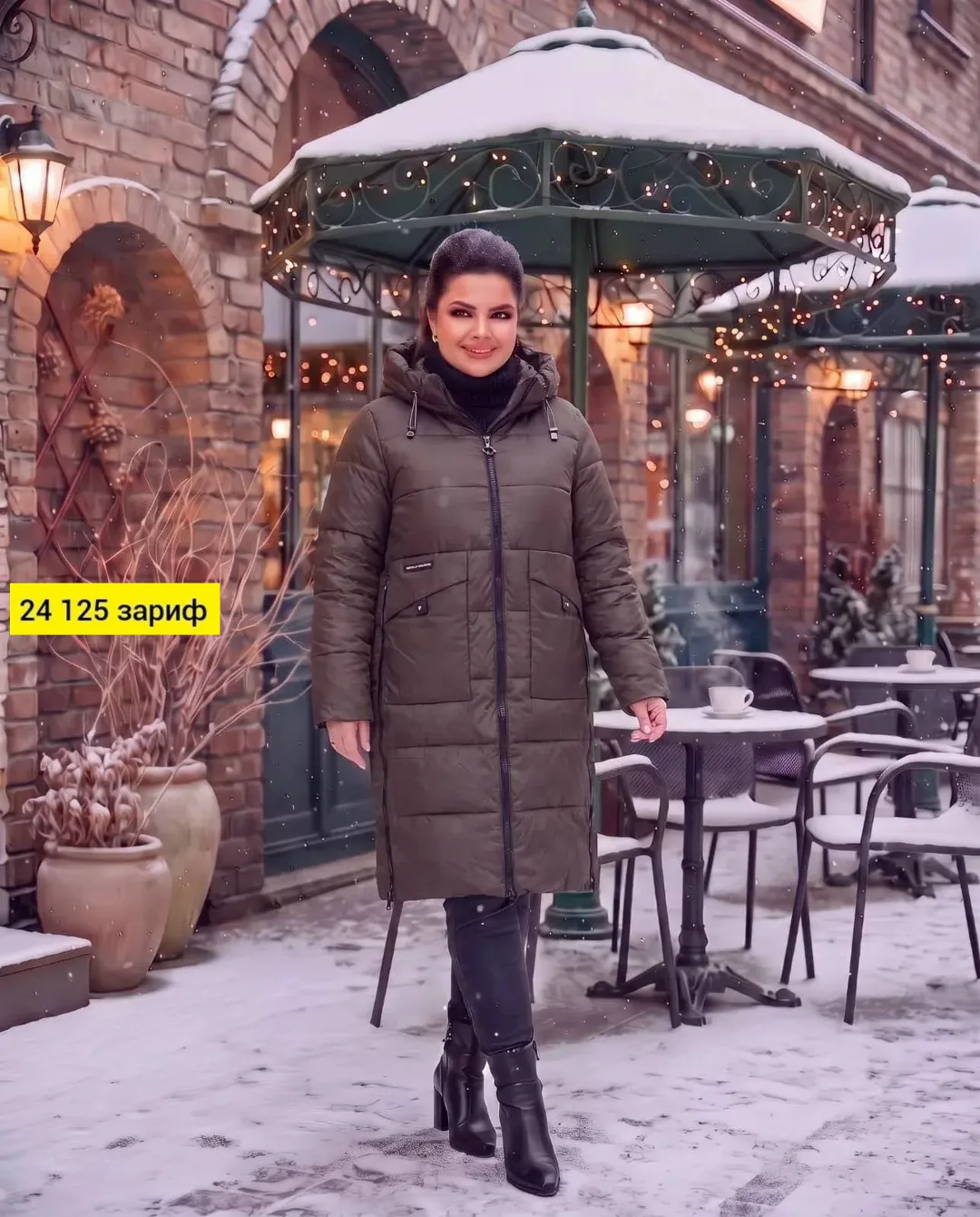 Женская куртка зима из холлофайбера — фото 2