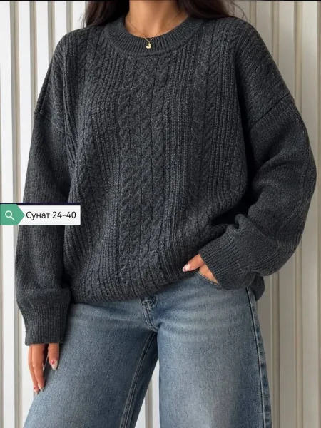 Теплые кардиган ед 48-60Ткань вязка /Кашмир плотная — фото 6