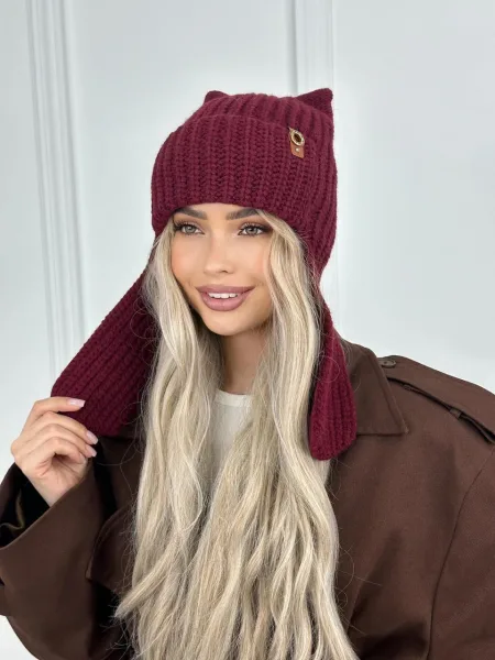 Ушанка кошка, женская и подростковая — фото 51