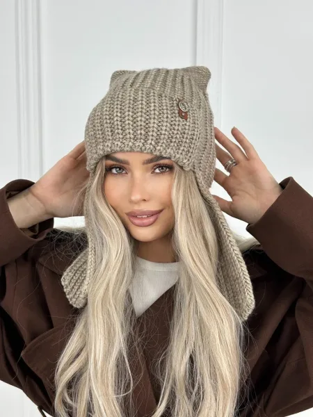 Ушанка кошка, женская и подростковая — фото 77