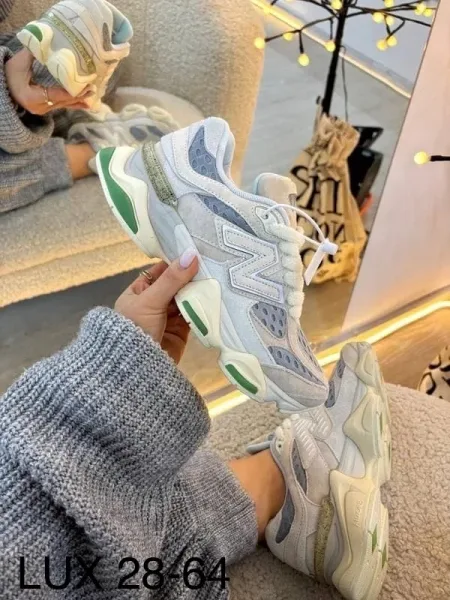 Классические кеды NEW Balance 9060 из натуральной кожи — фото 6