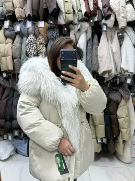 Пальто женское из биопуха — фото 6