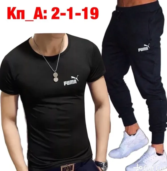 Спортивный костюм из натурального хлопка — фото 16