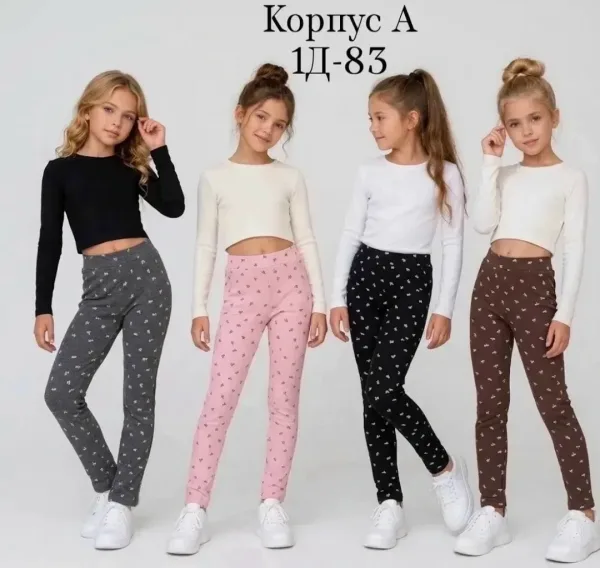 Теплые лосины для девочек из флиса — фото 4