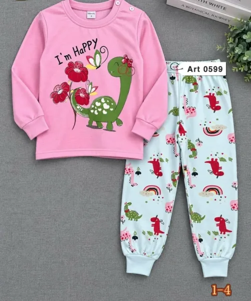Пижама из мягкого хлопка с начесом, подходит для сна — фото 4
