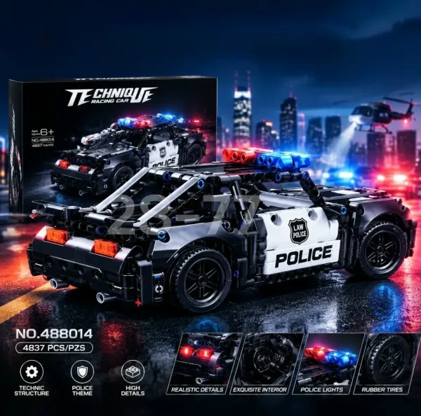 Конструктор 487 деталей Машина со световыми элементами — фото 1