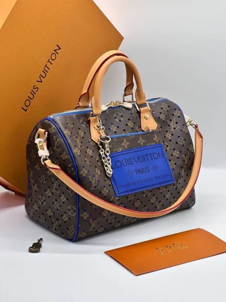 LOUISVUITTON, сумка из канвы и натуральной кожи — фото 5