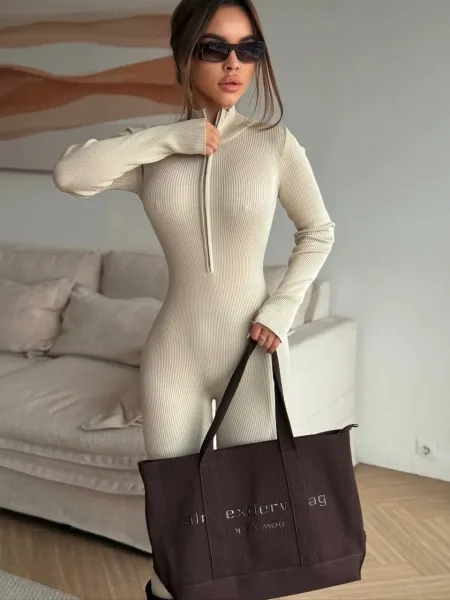 Комбинезон в рубчик Trend Fit — фото 35