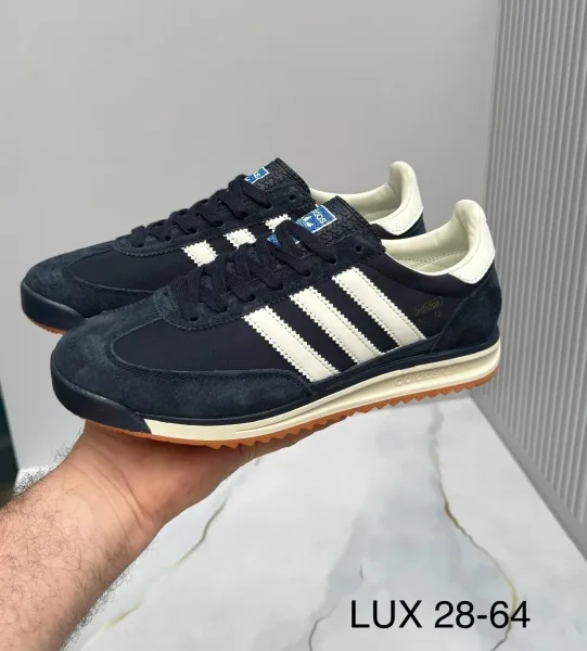 Мужские кеды Adidas из натуральной замши — фото 16