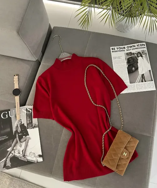 Водолазка с коротким рукавом также известная как американка — фото 4
