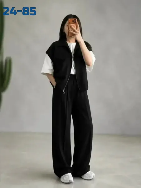 Стильная тройка в стиле casual chic — комфорт и тренд в одном образе — фото 7