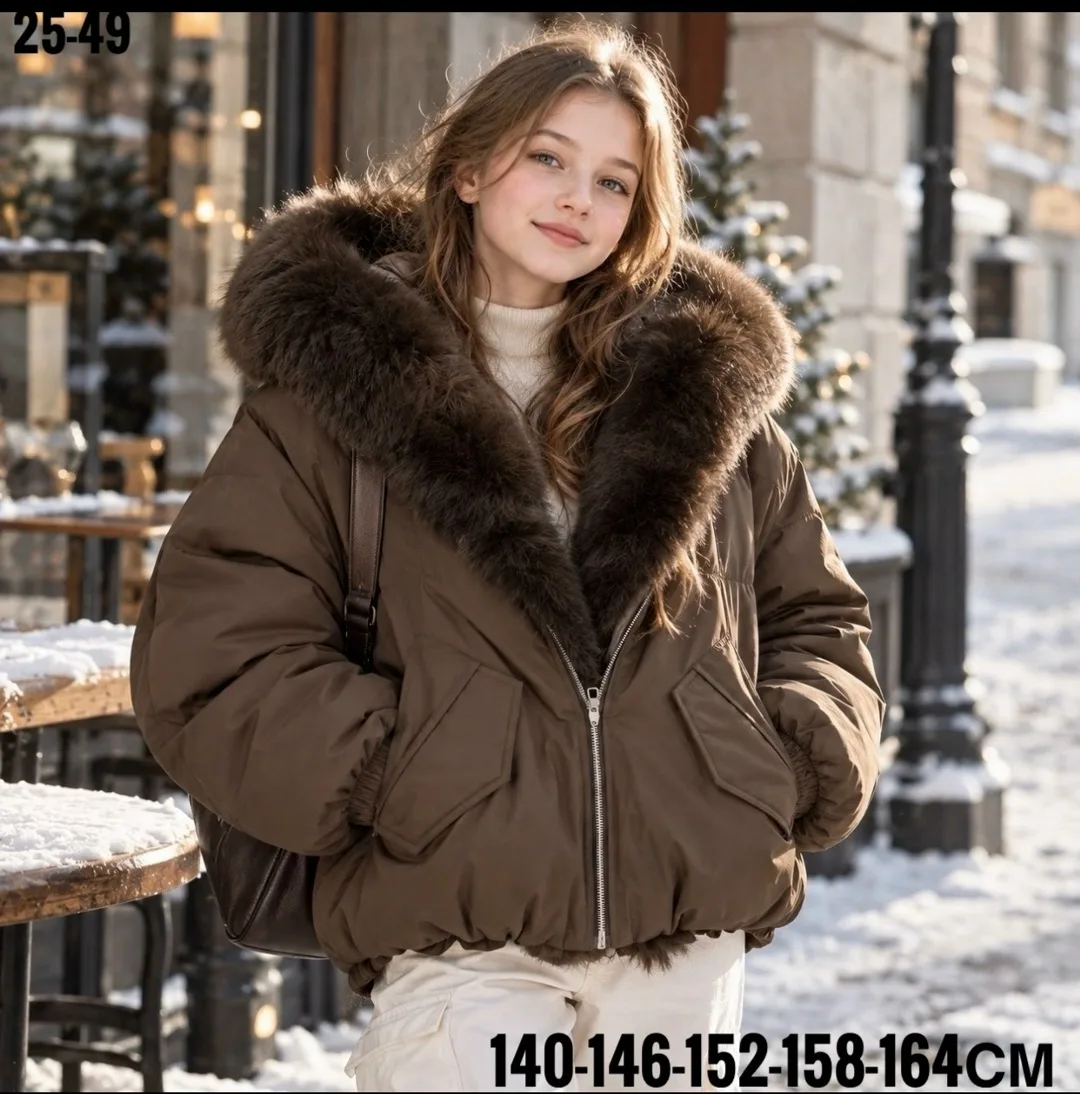 Куртка зимняя с мембраной и натуральным мехом — фото 1