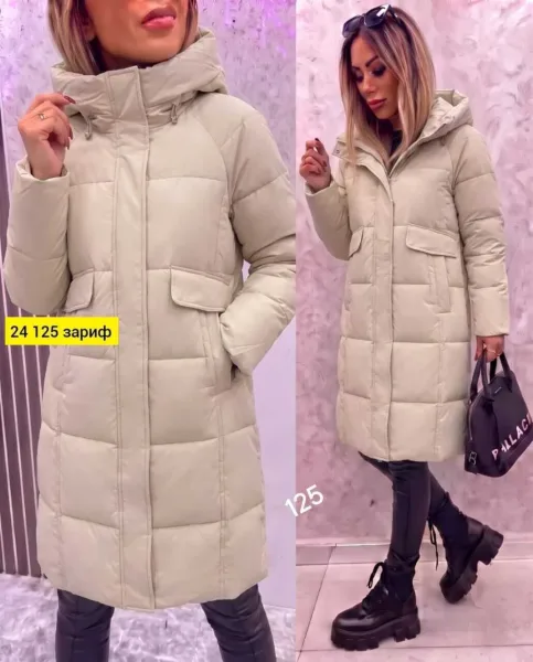 Женская куртка зима из холлофайбера — фото 7