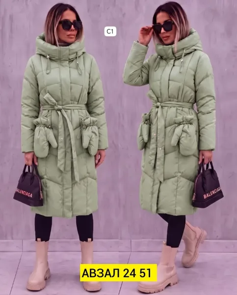 Плащевка с поясом и варежками — фото 3