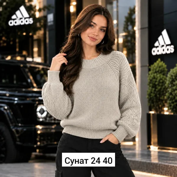 Однотонный джемпер из натурального кашемира — фото 6