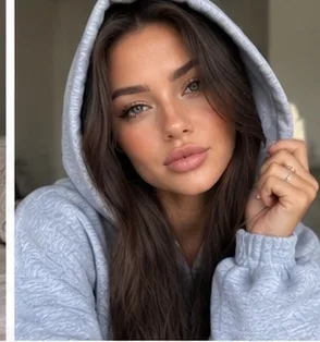 Женское худи прямого кроя из плотной гладкой трехнитки без начеса — фото 3