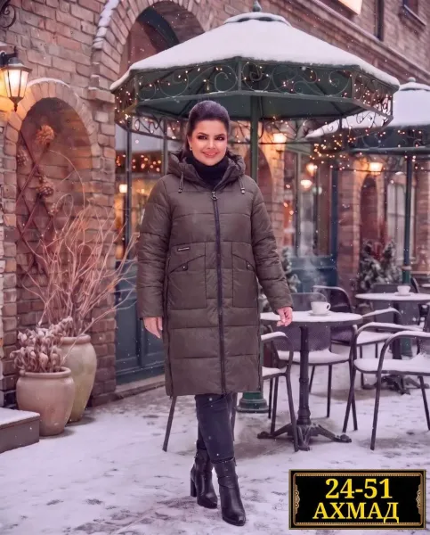 Женская куртка зима из холлофайбера — фото 3