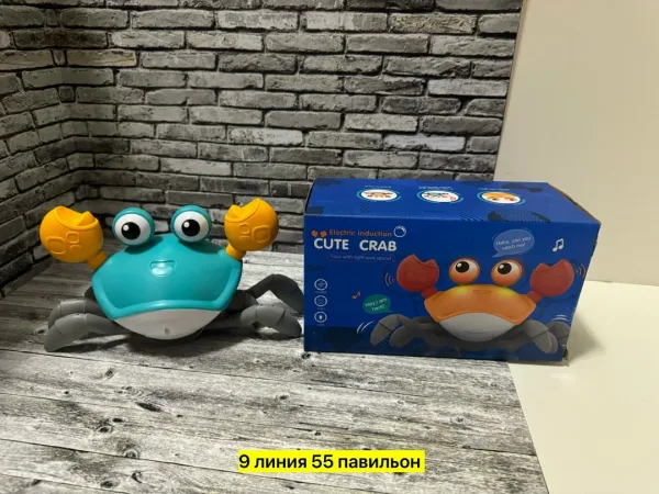 Интерактивная музыкальная игрушка в виде краба из качественного пластика — фото 3