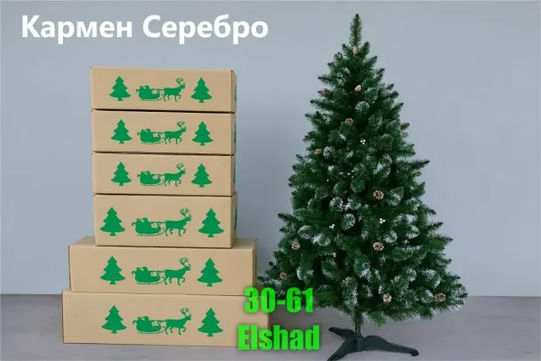 Конструкция - состоит из двух частей, ветки у елки отгибаются от ствола — фото 3