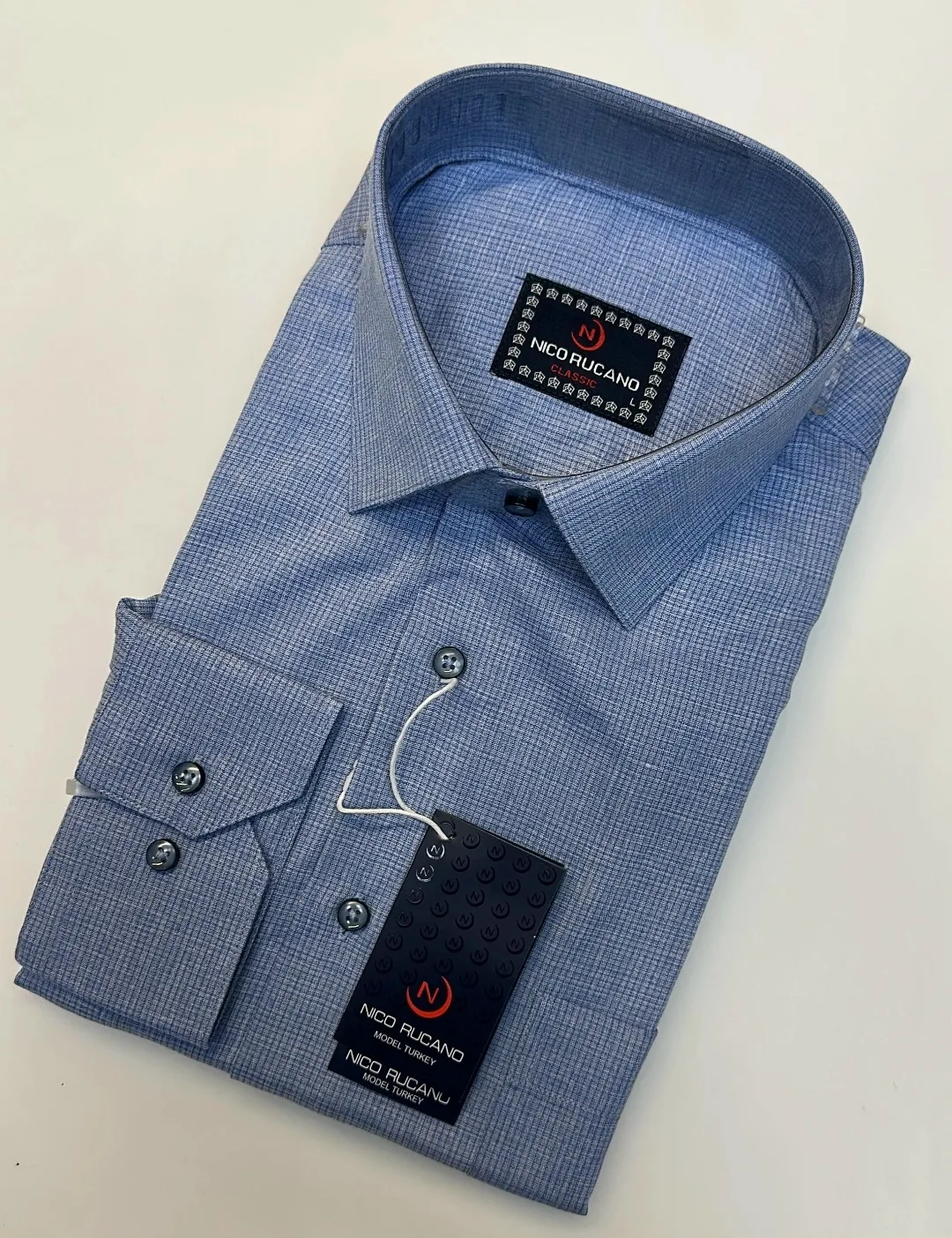 Рубашка Nikola Rossi CLASSIC (L-5XL), хлопок — фото 1