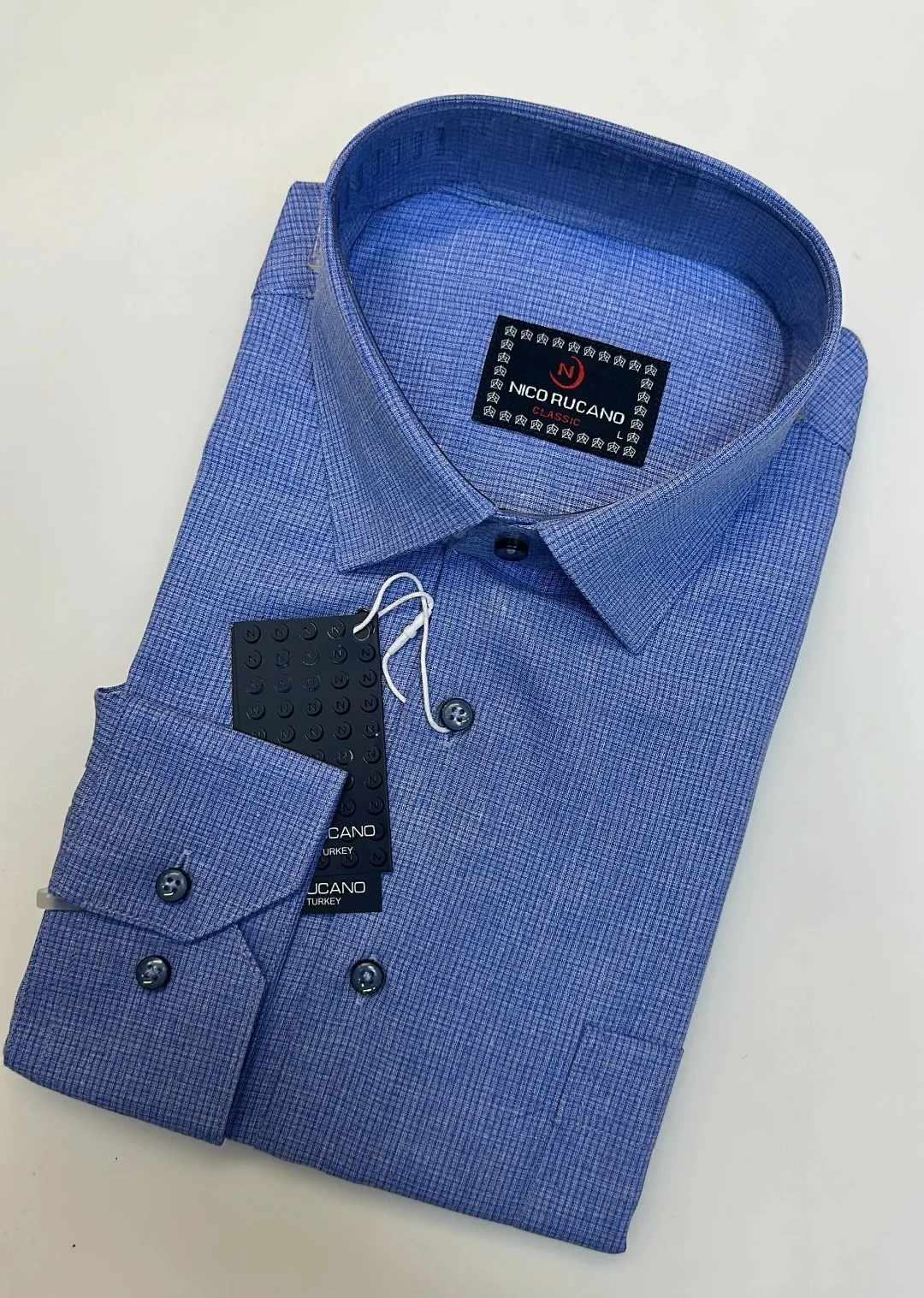 Рубашка Nikola Rossi CLASSIC (L-5XL), хлопок — фото 2