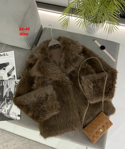 Шуба с английским воротником — фото 1