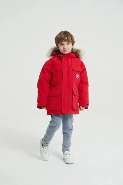Куртка зимняя Canada Goose Expedition Kids, красная — фото 1