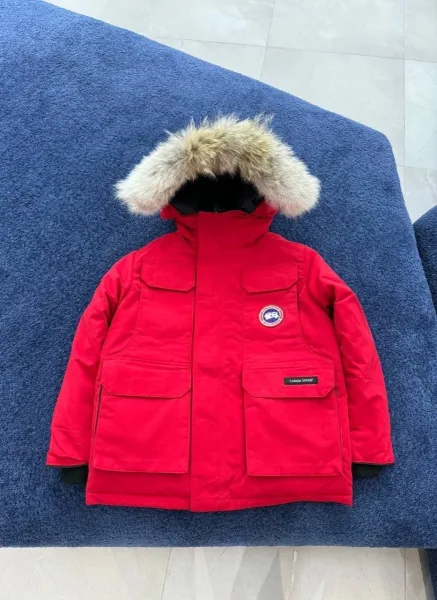 Куртка зимняя Canada Goose Expedition Kids, красная — фото 2