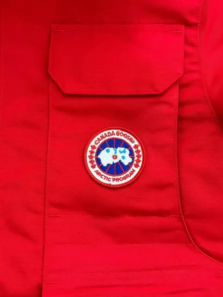 Куртка зимняя Canada Goose Expedition Kids, красная — фото 8
