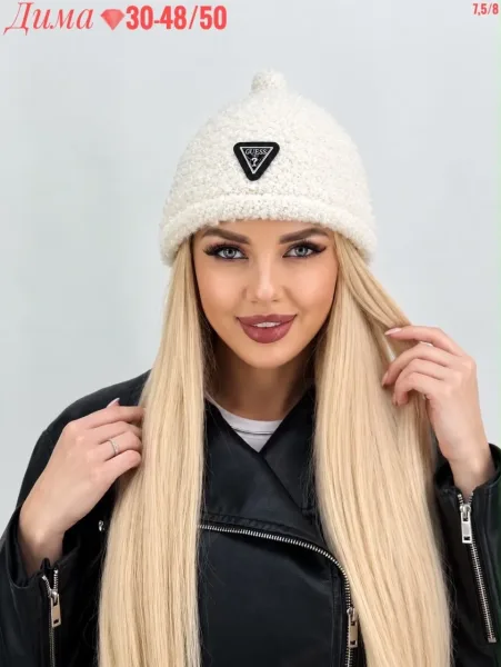 Шапка без флиса, тёплая, из полиамида и эластина — фото 4