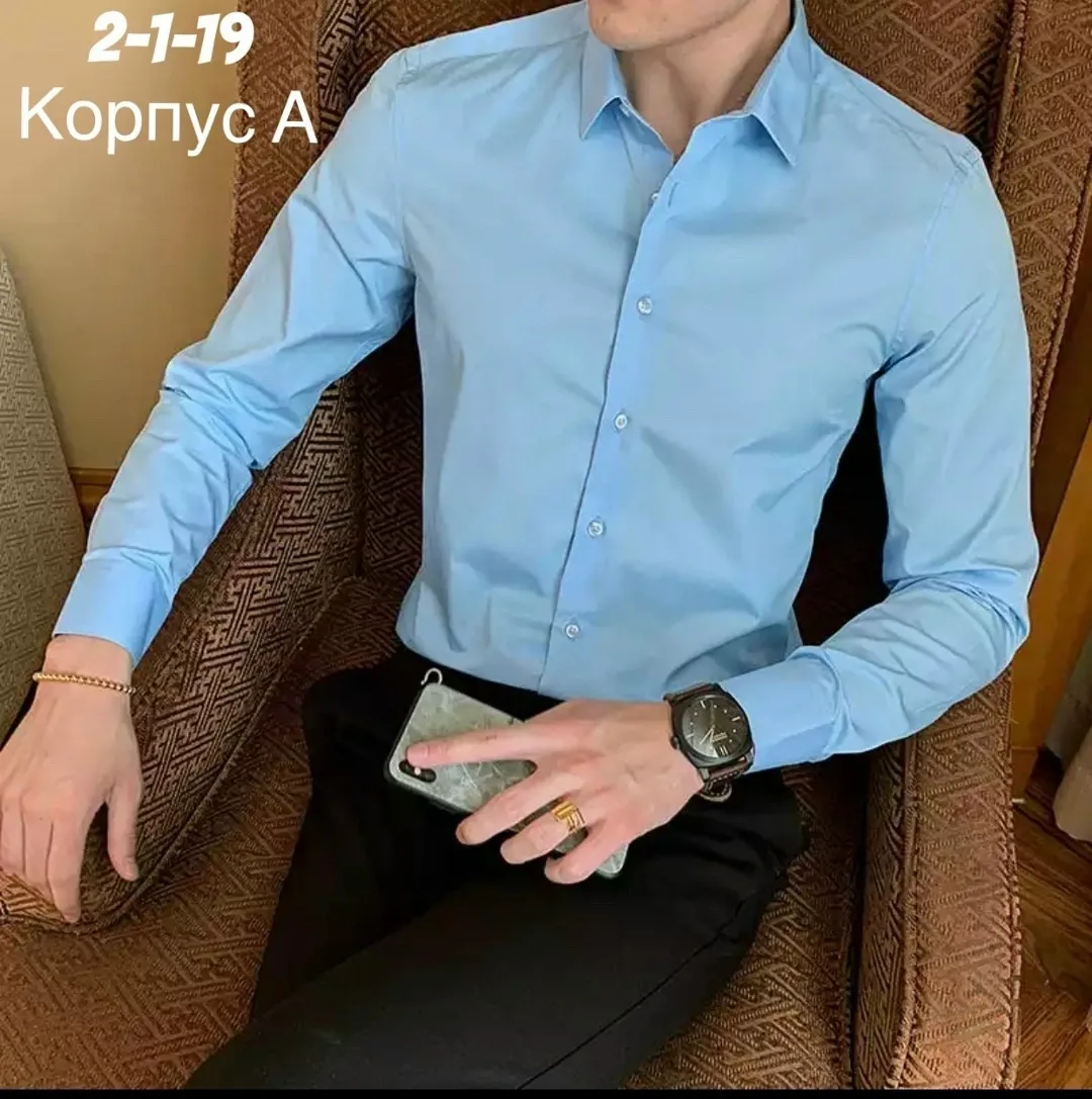 Рубашка хлопок — фото 6