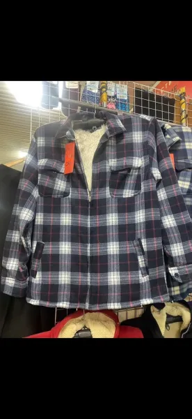 Рубашка на меху 6XL-10XL
