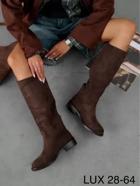 Сапоги Hermes из экокожи — фото 18