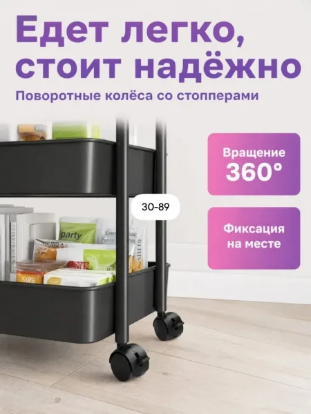 Компактная этажерка с несколькими ярусами для хранения косметики — фото 10