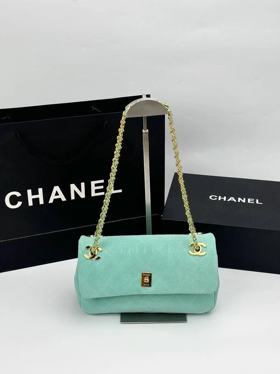 Сумка Chanel, замша — фото 1