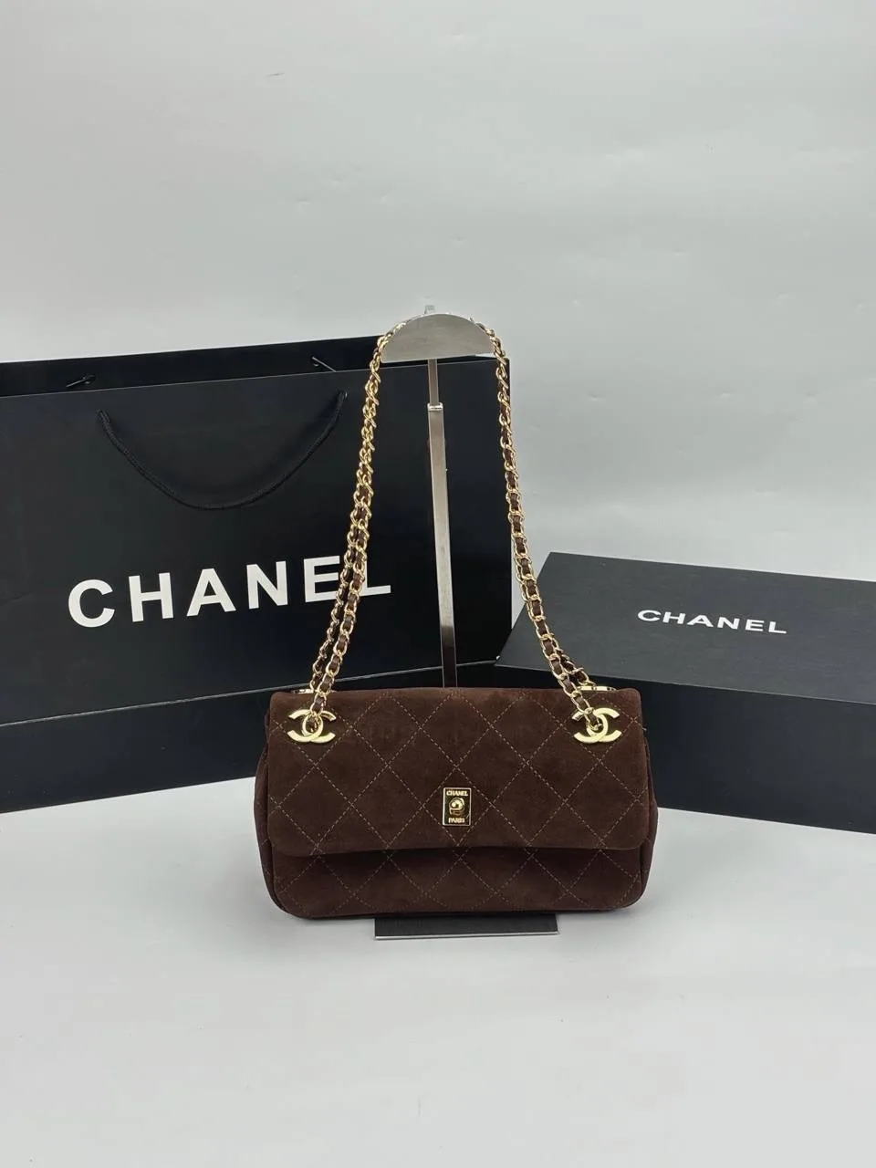Сумка Chanel, замша — фото 2