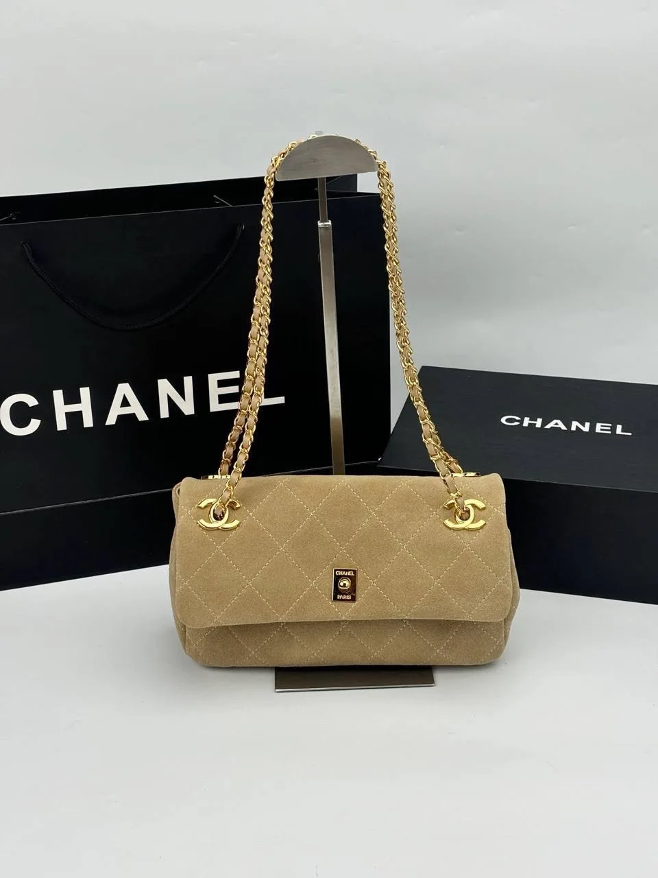 Сумка Chanel, замша — фото 3