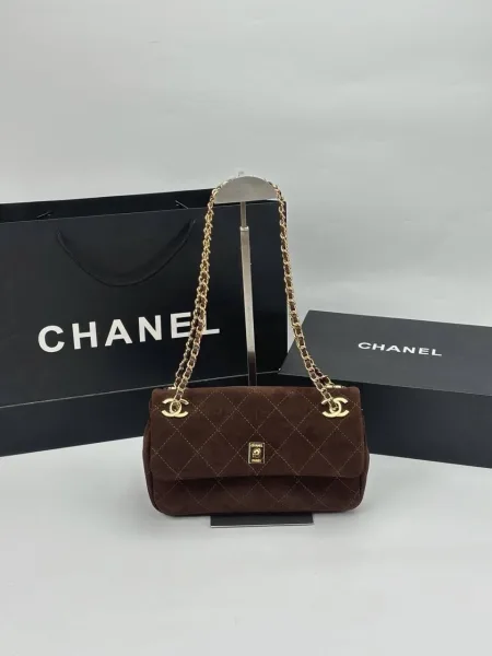 Сумка Chanel, замша — фото 2