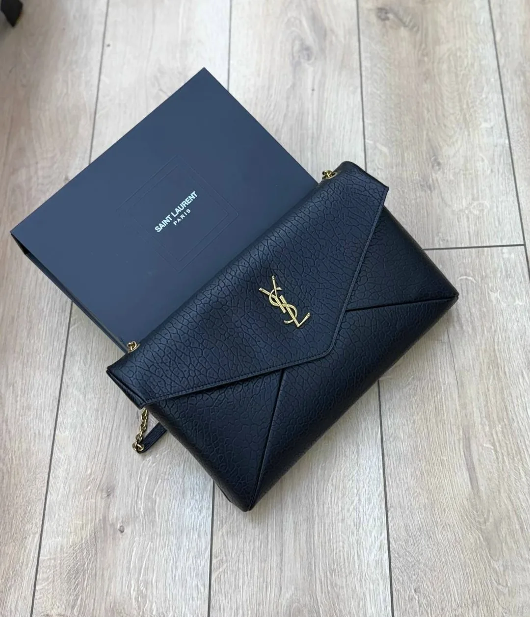 Кошелёк YSL, кожа — фото 4