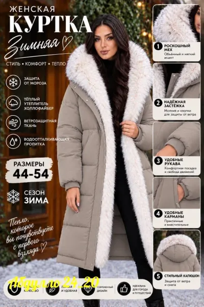 Теплая и стильная куртка — фото 3