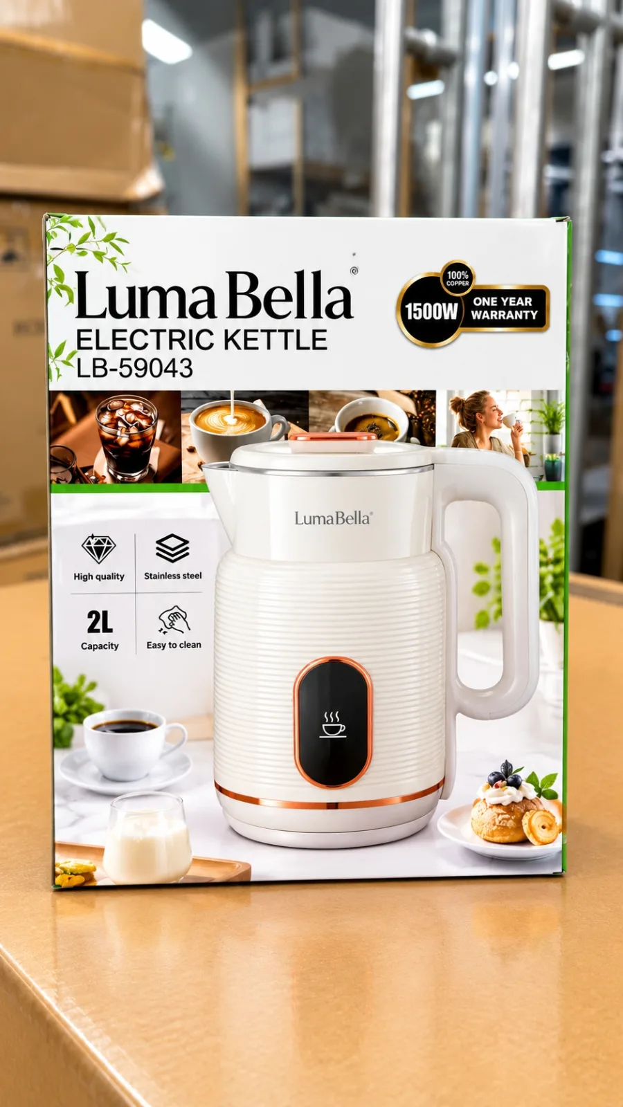 Lumabella Lb-59043 Мощность: 1500 Вт — для быстрого кипячения воды — фото 2