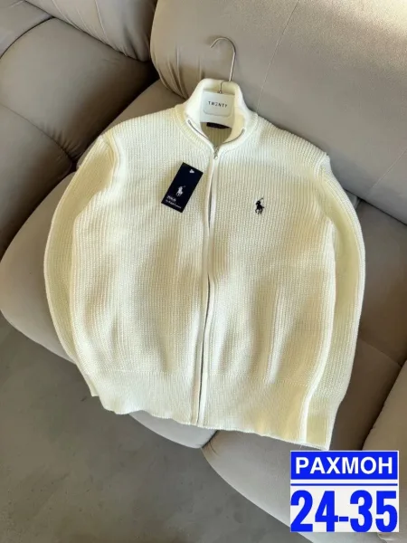 Мужской свитер с вышивкой логотипа — фото 5