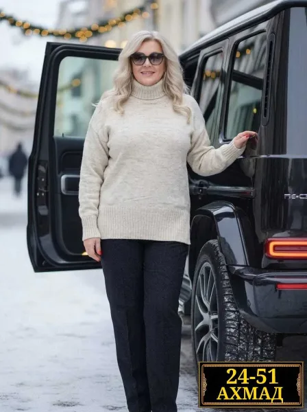 Платье из вязаного кашемира — фото 4