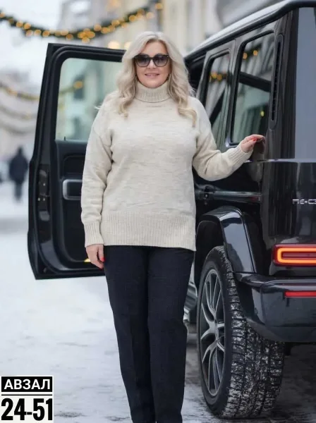 Платье из вязаного кашемира — фото 2