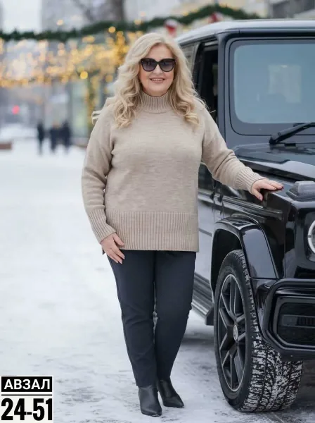 Платье из вязаного кашемира — фото 5