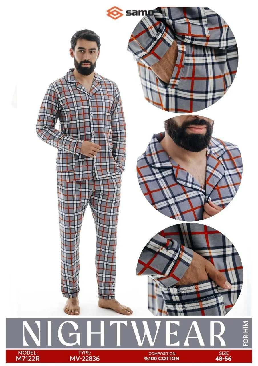 Мужская пижама из 100 хлопка — фото 2