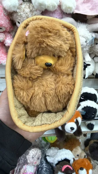 Музыкальная игрушка в виде собаки в корзине — фото 4