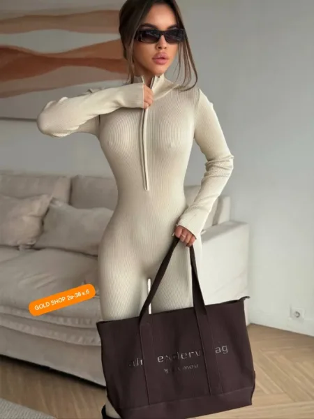 Комбинезон в рубчик Trend Fit — фото 9