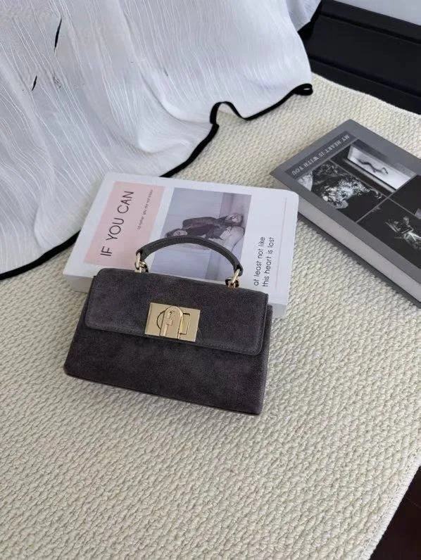 FURLA сумка из натуральной замши и кожи Люкс — фото 2